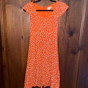 Maeve by Anthropologie Orange Poppy Dress, 4P